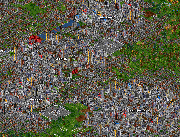 Cities in OpenTTD can grow to enormous sizes.