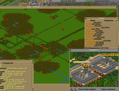 Massive, just massive…and it can be thanks to OpenTTD.Large factories average just under 20,000 units.  1,126 ships transport passengers and mail to grow city sizes. 26 aircraft carry valuables to a central location where they pick up valuables from other banks based on landing order (Bottom-left).