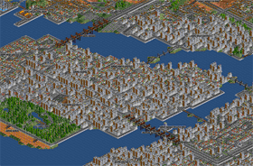 Saint Berdetta is painstakingly crafted over the course of a year during an internship in Afrika by an enthousiastic OpenTTD user. It is not often one can see towns designed with so much love. This just shows what magnificiently detailed scenarios are possible with ‘little’ time and effort.