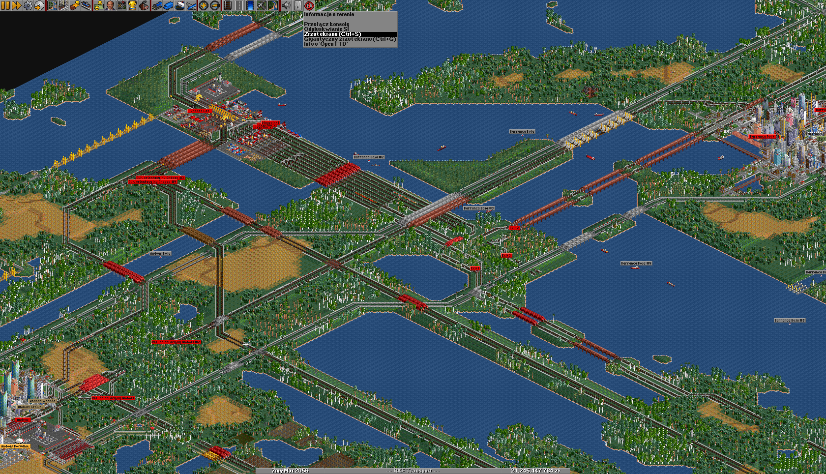 At the same time, organize the rail network to keep a good flow.